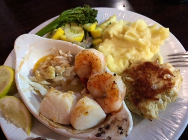 Seafood platter at Waterman's in Virginia Beach, VA